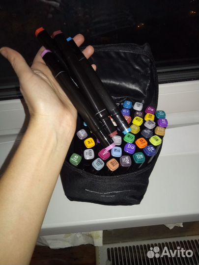 Фломастеры маркеры двухсторонние новые