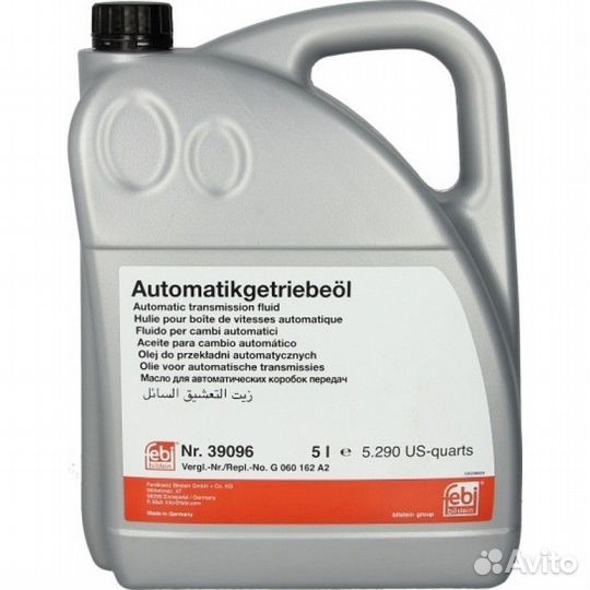 Масло трансмиссионное Febi ATF ZF зеленый 5 л 3909