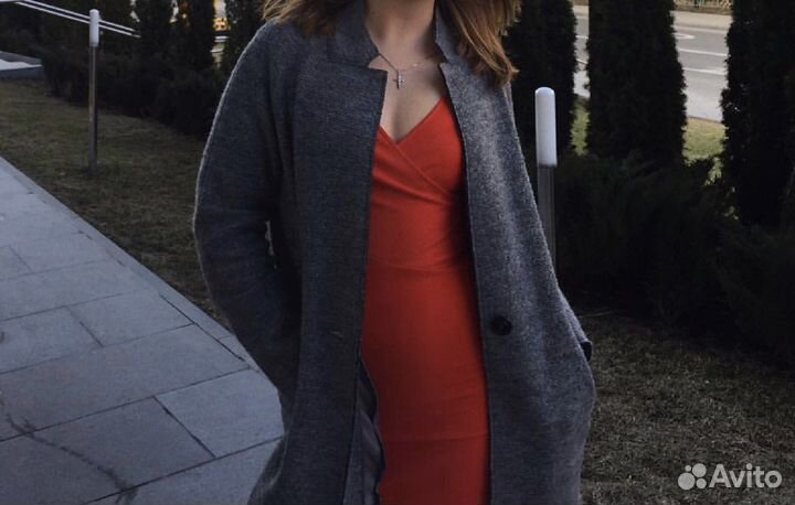 Платье мини красное вечернее