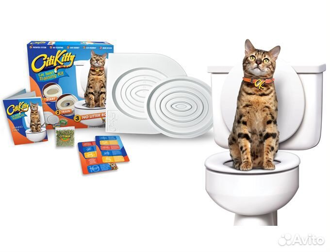 Система приучения кошек к унитазу Citi Kitty