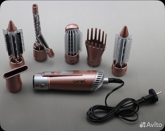 Gemei Фен-щетка для волос GM-4831 7in1 2200 Вт