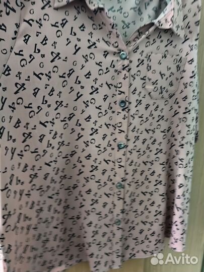 Рубашка большого размера 64р