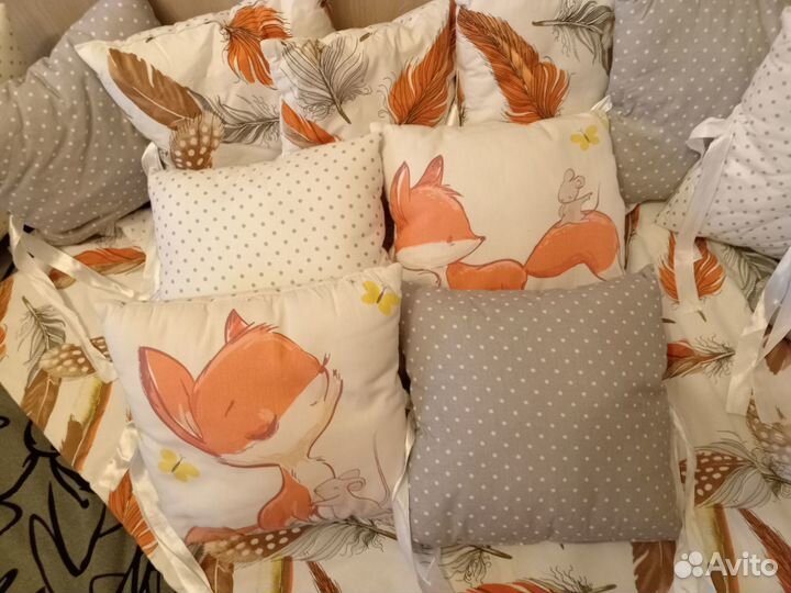 Бортики в детскую кроватку бу