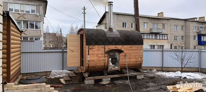Баня бочка готовая от производителя