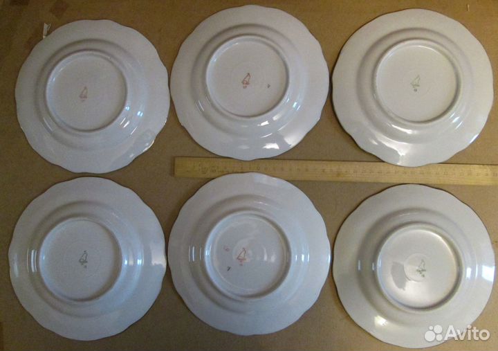Тарелки дулево СССР,вырезанный край