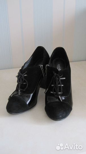 Ботильоны натур. замша, лак, кожа