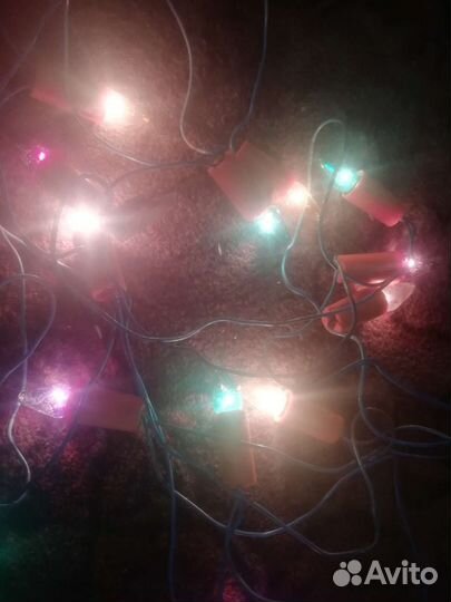 Елочная гирлянда СССР. Рабочая