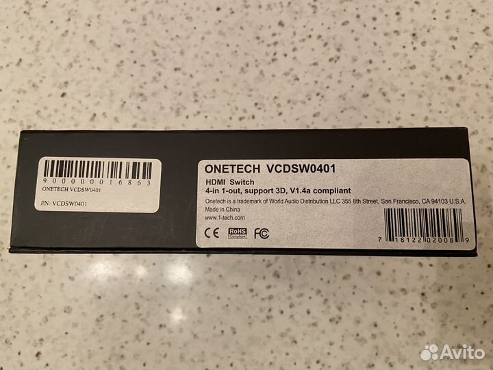 Hdmi коммутатор Onetech vcdsw0401