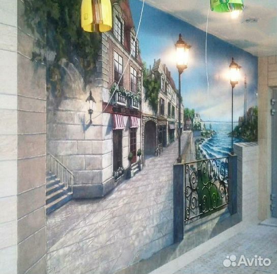 Роспись стен, декор, барельеф