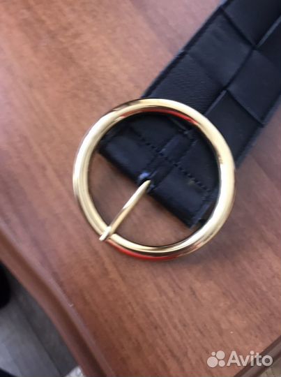 Ремень женский кожаный широкий