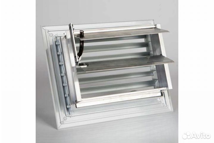 Решетка регулируемая с клапаном RG-R 100x100