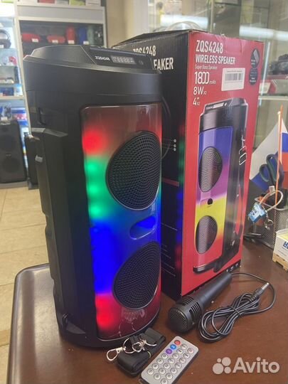 Колонка караоке микрофон ZQS 4248