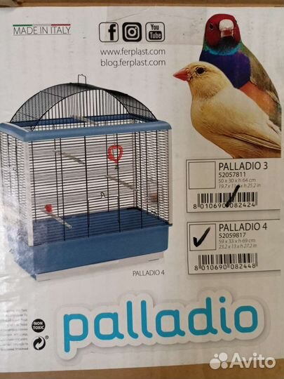 Ferplast Клетка для птиц palladio 4,59x33x69