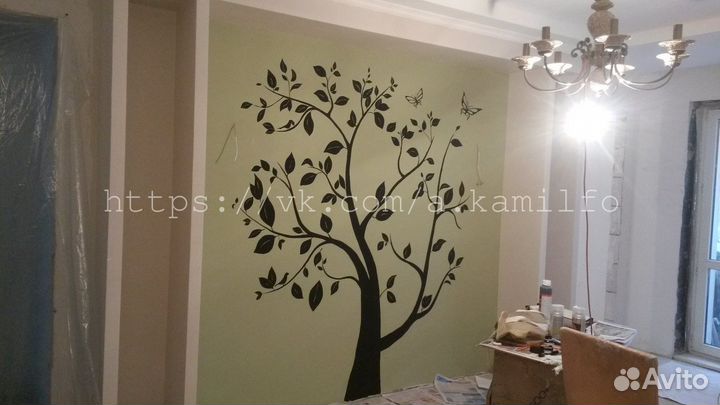 Художник, Картины, Роспись стен, из эпоксидной