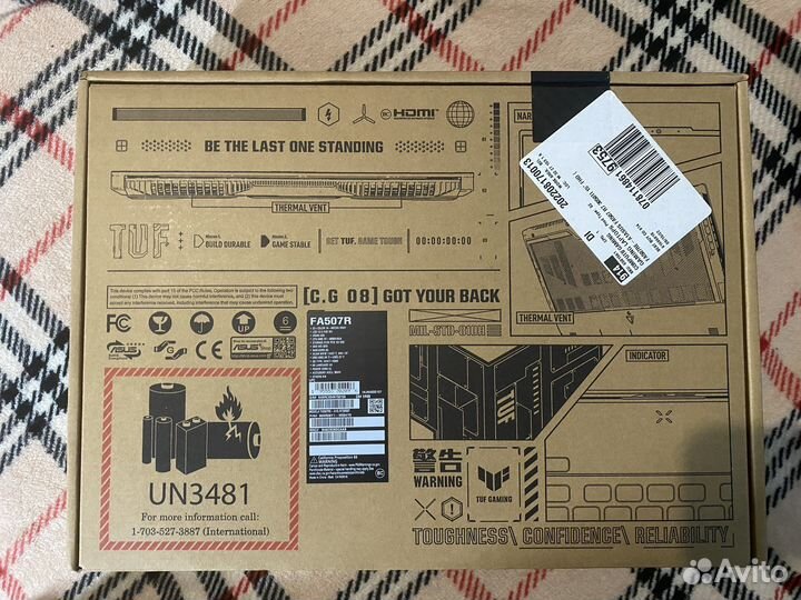 Новый Asus TUF A15 игровой ноутбук 15.6 R7/3050Ti