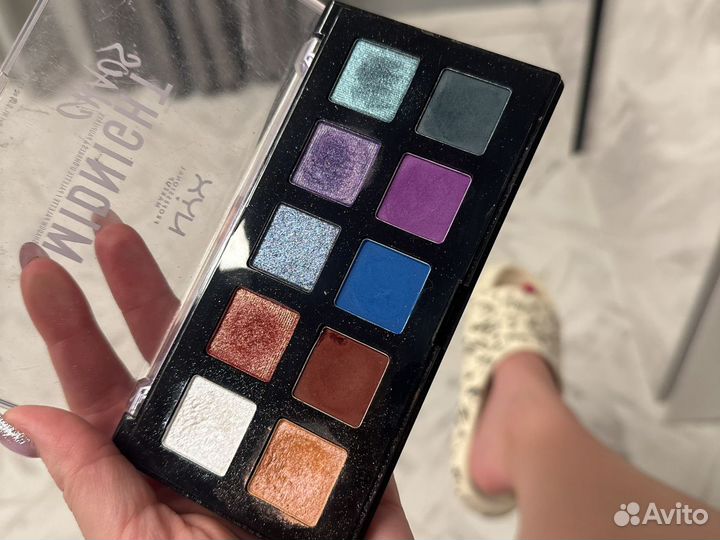 Палетка теней nyx midnight chaos