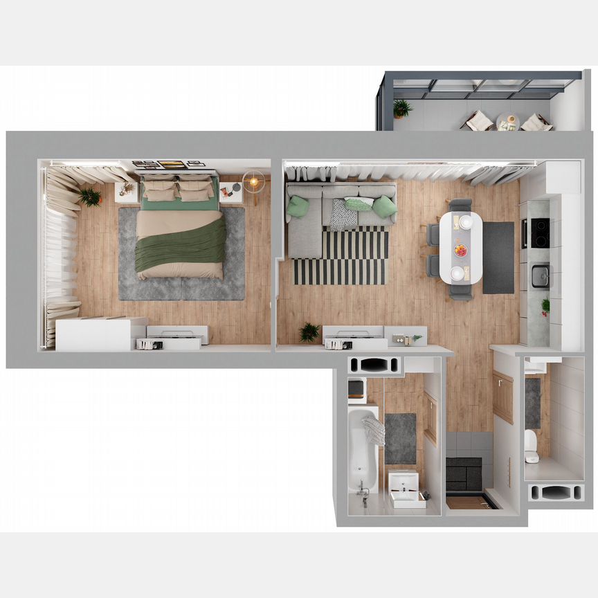 1-к. квартира, 46,9 м², 18/23 эт.