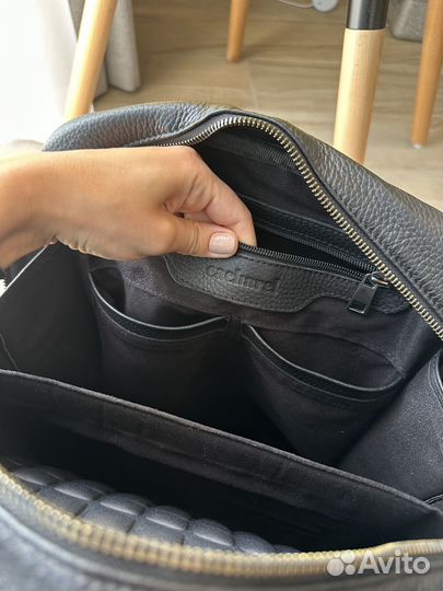 Кожаный мужской рюкзак cacharel