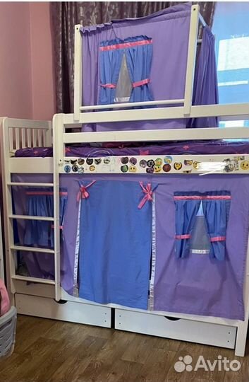 Детская кровать чердак бу двухярусная