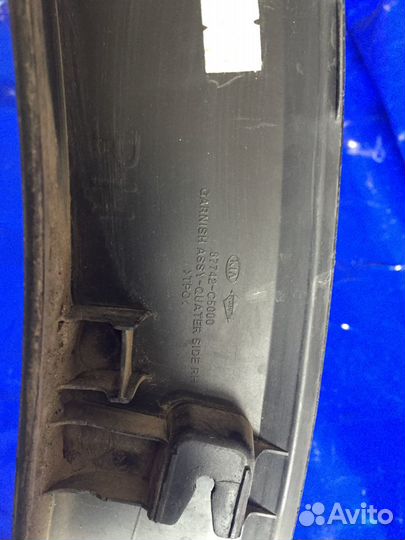 Накладка заднего правого крыла Sorento Prime 15-20