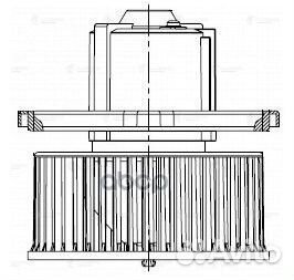 Электродвигатель вентилятора салона LFh08B4 luzar