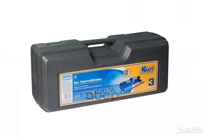 Домкрат подкатной гидравл. 3 т. (кейс) 135-390м