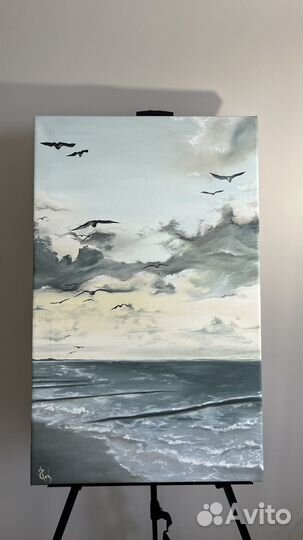 Картина маслом. Морской пейзаж