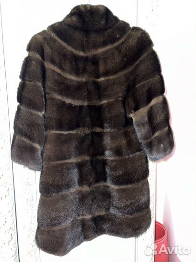 Шуба норковая коричневая