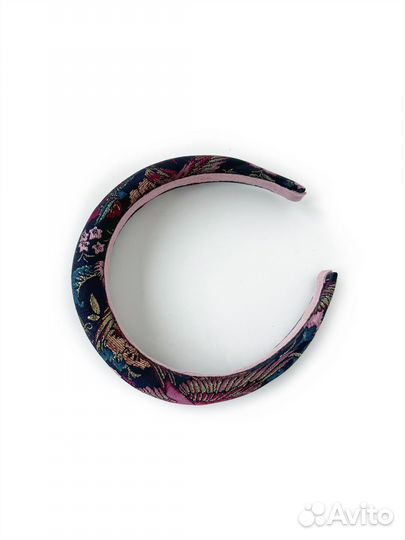 Ободок круглый из жаккарда Valentino птицы