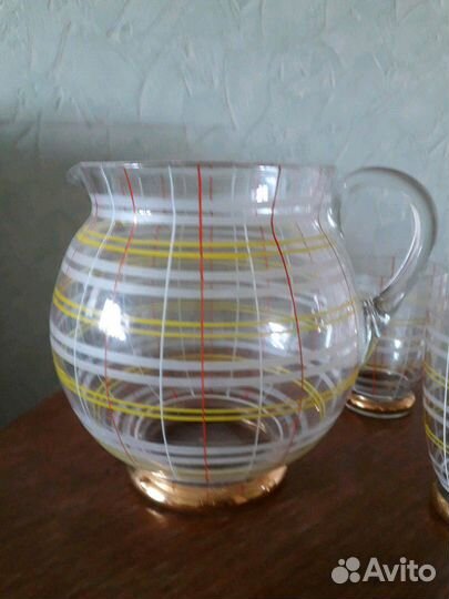 Кувшин и стаканчик Богемия