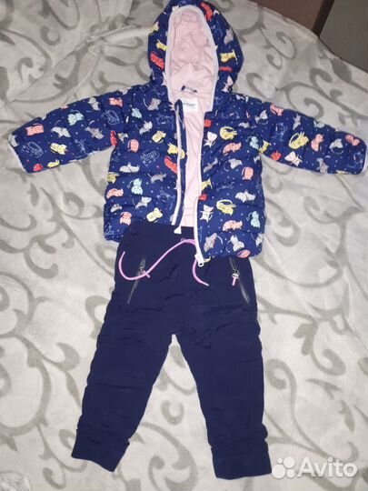 Куртка и штаны (костюм), жилет 92 см. весн/осень