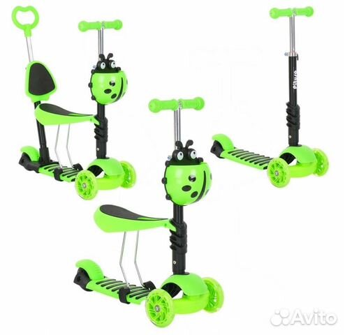 Детский самокат 3кол 5в1 