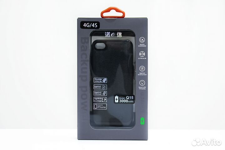 Новый Чехол-Аккумулятор 3000mAh для iPhone 4/4s
