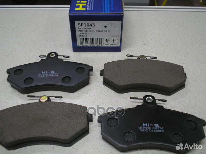 Колодки тормозные дисковые SP1043 Sangsin brake