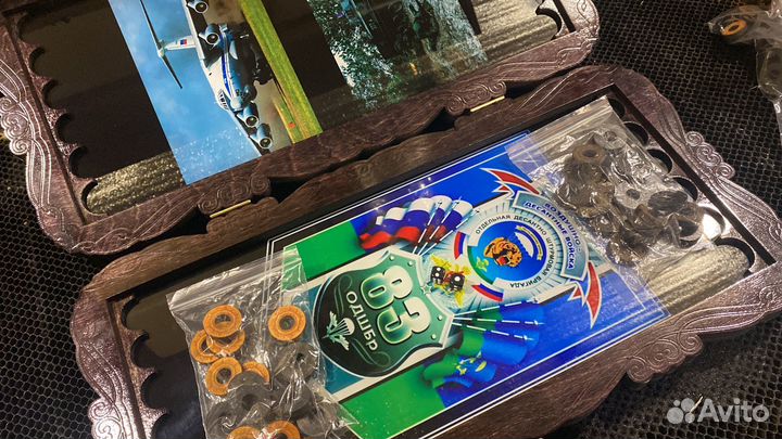 Нарды ручной работы со стеклом