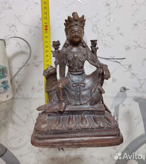 Статуэтка Будда старинный бронзовый