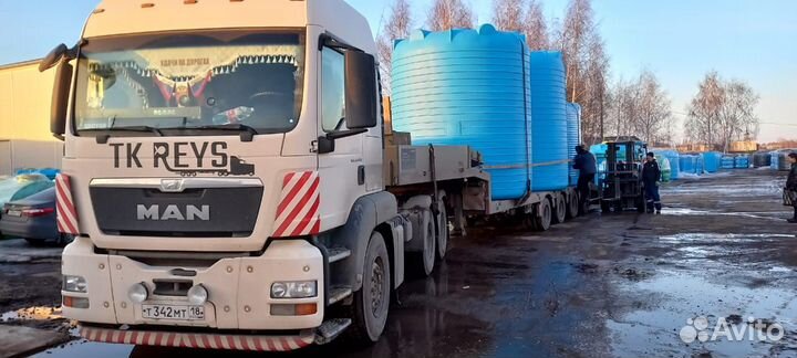 Емкость 25 кубов пластиковая для линий розлива