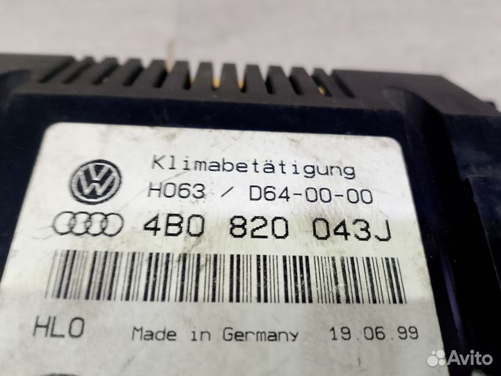 Блок управления климат-контролем Audi A6 C5
