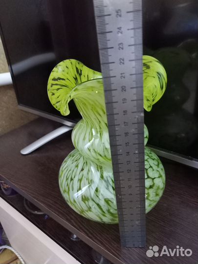 Ваза цветное стекло СССР