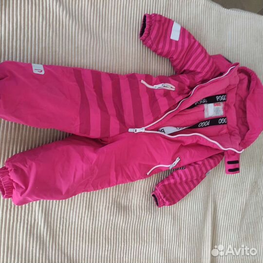 Зимний комбинезон для девочки 98+6