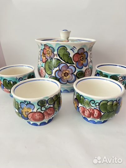 Супница с пиалами, кувшин с бокалами СССР