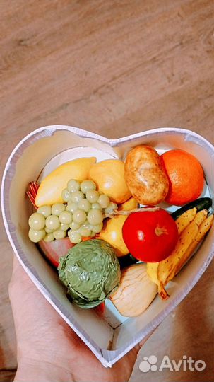 Набор овощей и фруктов из полимерной глины