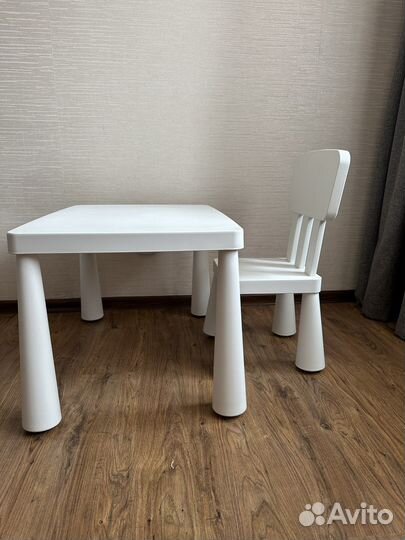 Детский стол+стул икеа