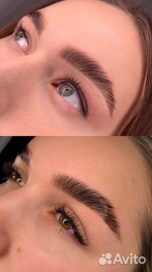 Ламинирование ресниц и бровей, окрашивание, коррек