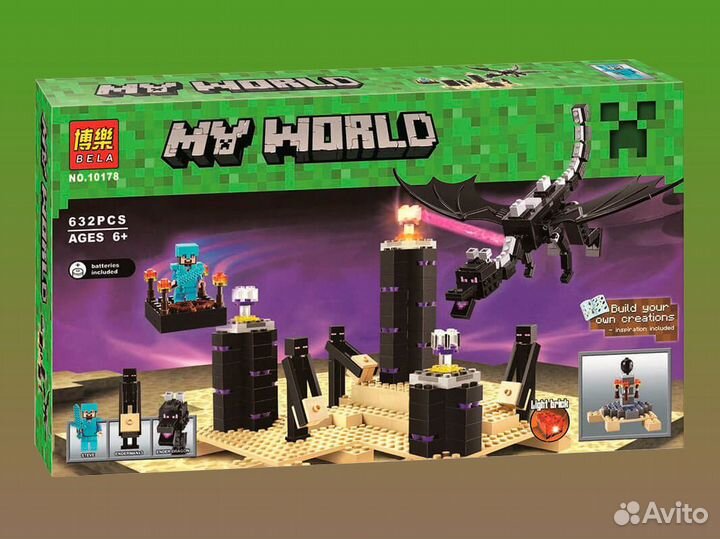 Конструктор Bela My World 10178 Дракон Края