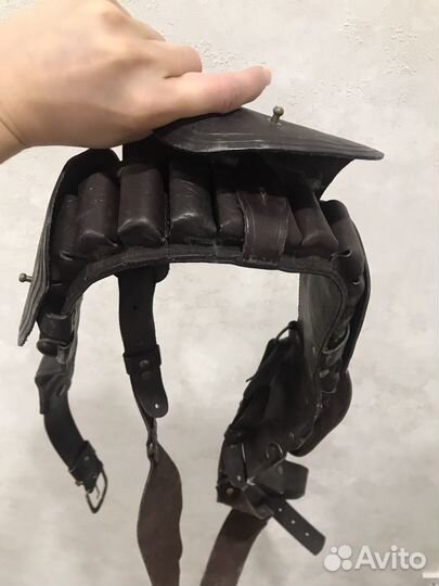 Патронташ кожаный