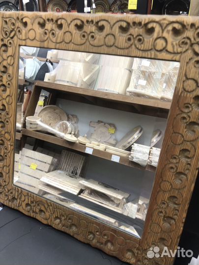 Зеркало старинное масив сосны