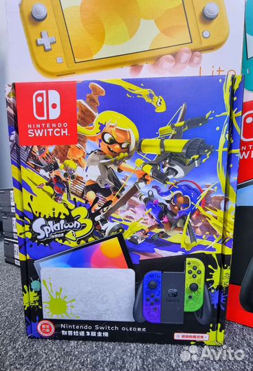 Nintendo Oled white/neon/zelda/splatoon/pokemon