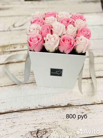 Мыльные розы из пенки цветы букет подарок