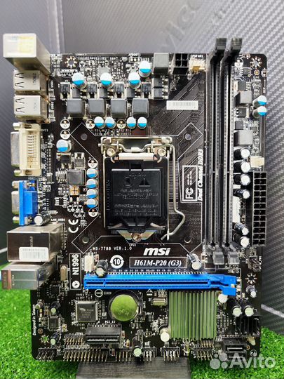 Материнская плата LGA 1155 MSI H61M-P20 (G3)